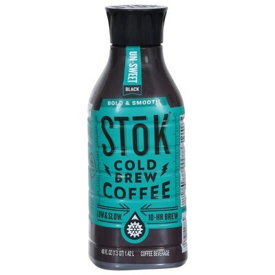 Stok Coffee Beverage Cold Brew Bold & Smooth Un-Sweet Black 6/48 Fz [UNFI #1828623]