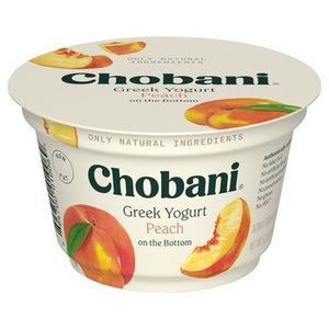 Chobani Yogurt Greek Nonfat Peach On The Bottom 12/5.3 Oz [UNFI #1512417]