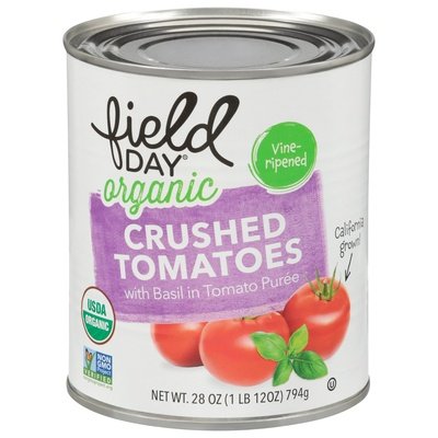 Field Day Crushed Tomatoes W/Basil 12/28 Oz [UNFI #1881812]