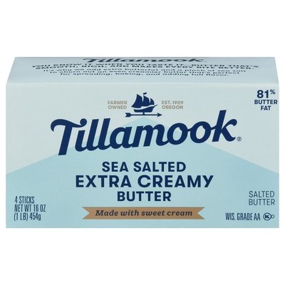 Tillamook Butter Extra Creamy Sea Salted 18/1Lb [UNFI #2628055]