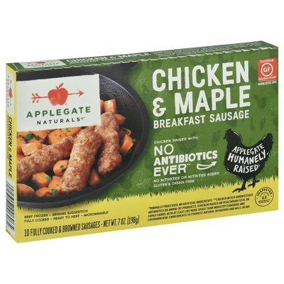 Applegate Farms Breakfast Sausage Chicken & Maple 12/7 Oz [UNFI #1225622]