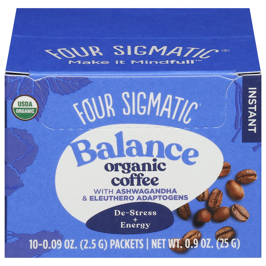 Four Sigmatic Coffee Organic Balance Instant 1/10 Ct [UNFI-CARLISLE #3230638]