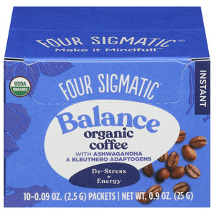 Four Sigmatic Coffee Organic Balance Instant 1/10 Ct [UNFI-CARLISLE #3230638]
