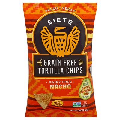 Siete Tortilla Chips Grain Free Nacho 12/5 Oz [UNFI #2007938]