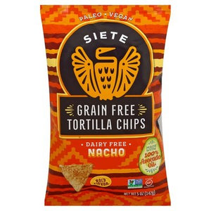 Siete Tortilla Chips Grain Free Nacho 12/5 Oz [UNFI #2007938]
