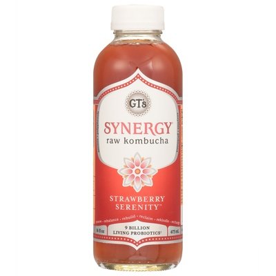 Gts Kombucha Raw Strawberry Serenity 12/16 Fz [UNFI #2273472]