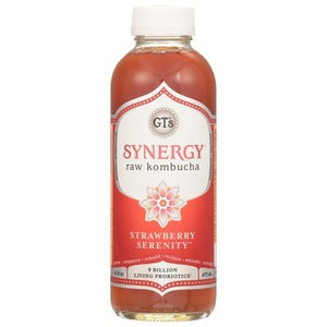 Gts Kombucha Raw Strawberry Serenity 12/16 Fz [UNFI #2273472]