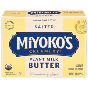 Miyokos Creamery Butter Plant Milk Salted European Style 6/8 Oz [UNFI #2239804]