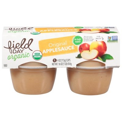 Field Day Original Apple Sauce 18/4/4 Oz [UNFI #1816586]