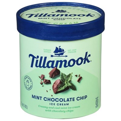 Tillamook Ice Cream Mint Chocolate Chip 6/1.5 Qt [UNFI #2685774]