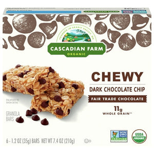 Cascadian Farm Granola Bars Chewy Chocolate Chip 12/7.4 Oz [UNFI #3198546]