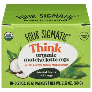 Four Sigmatic Tea Matcha Latte Mix Organic Thick 1/10 Ct [UNFI-CARLISLE #2564821]