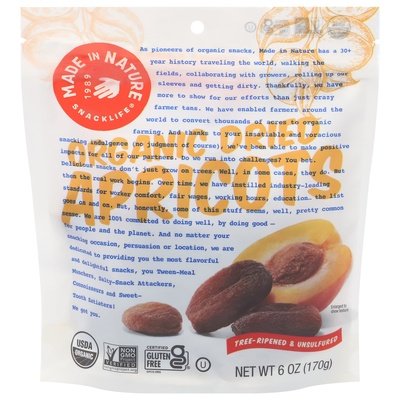 Made In Nature Apricots Organic Dried 6/6 Oz [UNFI #2207223]
