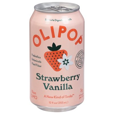 Olipop Soda Strawberry Vanilla 12/12 Fz [UNFI #2424950]