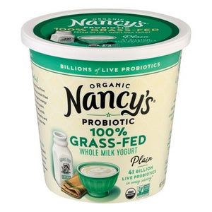 Nancys Springfield Creamery Yogurt Organic Plain Whole Milk 100% Grass-Fed 6/24 Oz [UNFI #2283570]