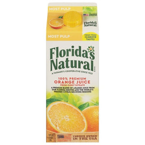 Floridas Natural Orange Juice 100% Premium Most Pulp 8/52 Fz [UNFI #2308484]