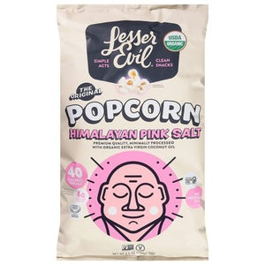 Lesser Evil Popcorn Himalayan Pink Salt 12/4.6 Oz [UNFI #2846368]