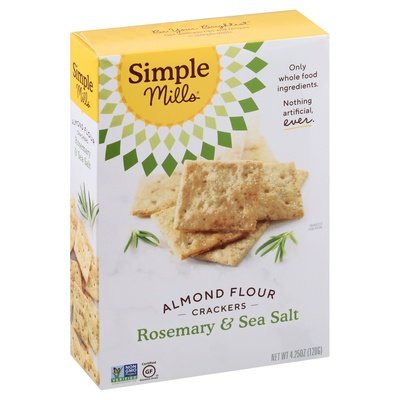 Simple Mills Crackers Almond Flour Rosemary & Sea Salt 6/4.25 Oz [UNFI #1827260]