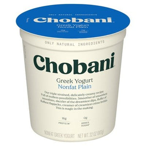 Chobani Yogurt Greek Nonfat Plain 6/32 Oz [UNFI #0544825]