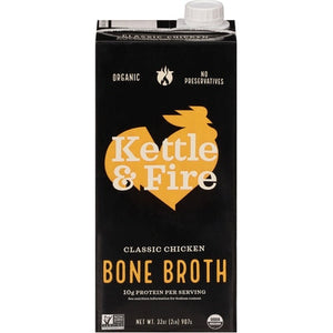 Kettle & Fire Bone Broth Organic Classic Chicken 8/32 Oz [UNFI #3100203]