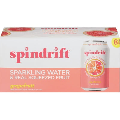 Spindrift Sparkling Water Grapefruit 3/8/12 Fz [UNFI #2390524]