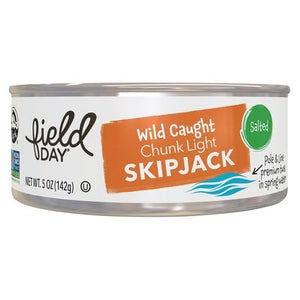 Field Day Skipjack Tuna Chunk Light Salt 12/5 Oz [UNFI #2041994]