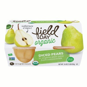 Field Day Diced Pears 6/4/4 Oz [UNFI #1019900]