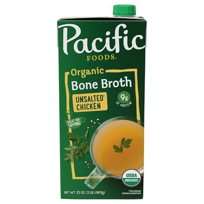 Pacific Foods Bone Broth Organic Unsalted Chicken 12/32 Fz [UNFI #1575307]