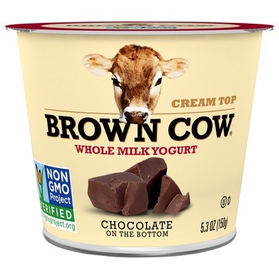 Brown Cow Yogurt Whole Milk Chocolate 12/5.3 Oz [UNFI #2068716]