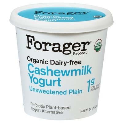Forager Dairy-Free Organic Unsweetened Plain Probiotic Cashew & Coconut 6/24 Oz [UNFI #1940733]