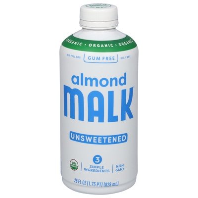 Malk Almond Malk Organic Unsweetened 6/28 Fz [UNFI #1778703]