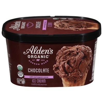 Aldens Organic Ice Cream Chocolate 3/48 Fz [UNFI #1834738]
