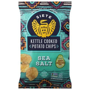 Siete Potato Chips Sea Salt Kettle Cooked 6/5.5 Oz [UNFI #2677250]
