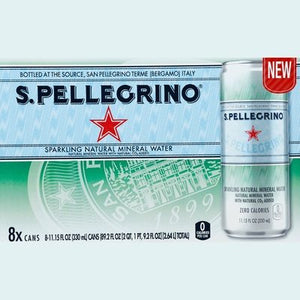 San Pellegrino Mineral Water Sparkling Natural Unflavored 3/8/11.15Z [UNFI #2346559]