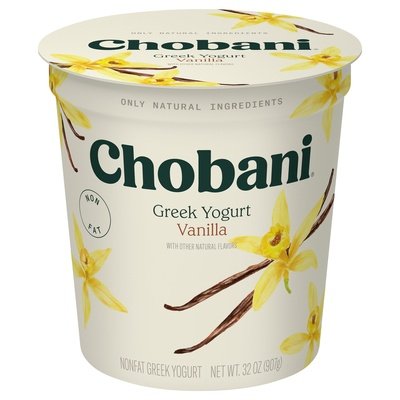 Chobani Yogurt Greek Nonfat Vanilla 6/32 Oz [UNFI #0397836]