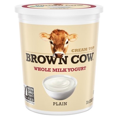 Brown Cow Whole Milk Yogurt Plain 6/32 Oz [UNFI #0391870]