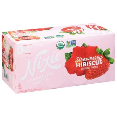 Nixie Sparkling Water Strawberry Hibiscus 3/8/12 Fz [UNFI #2755619]