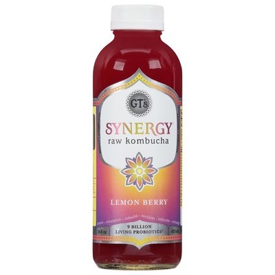 Gts Kombucha Raw Lemon Berry 12/16 Fz [UNFI #2701860]