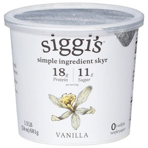 Siggis Yogurt Vanilla Fat Free 6/24 Oz [UNFI #1515410]