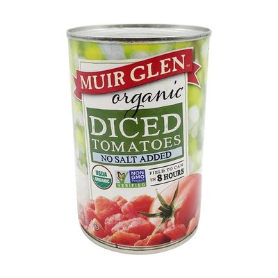 Muir Glen Tomatoes No Salt Added Diced 12/14.5 Oz [UNFI #0404343]