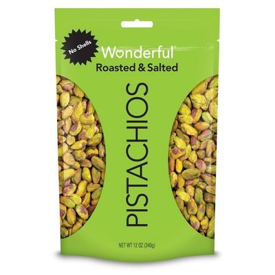 Wonderful Pistachios Roasted & Salted No Shells 12/12 Oz [UNFI #1578723]